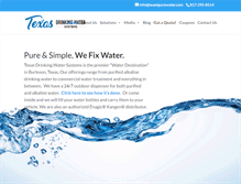 Tablet Screenshot of iwantpurewater.com